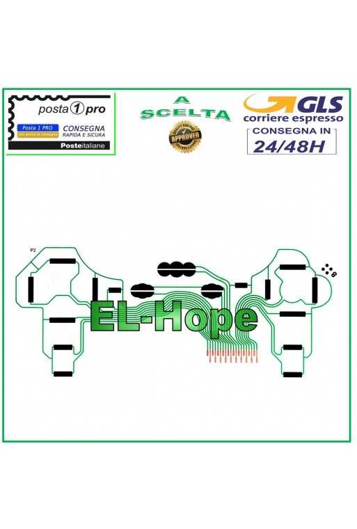 FLAT FLEX CIRCUITO TASTIERA SA1Q194A PER CONTROLLER JOYSTICK PLAYSTATION 3 PS3 FLAT FLEX CIRCUITO TASTIERA SA1Q194A PER CONTROLLER JOYSTICK PLAYSTATION 3 PS3