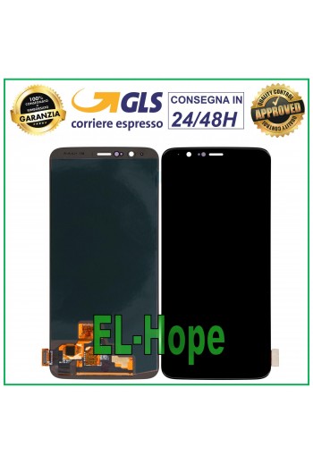 DISPLAY LCD OLED ONEPLUS 5T A5010 TOUCH SCREEN VETRO SCHERMO MONITOR NERO