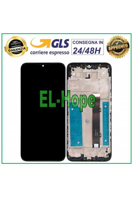 DISPLAY LCD + FRAME PER LG K41S LM-K410EMW LMK410 TOUCH SCREEN VETRO NERO DISPLAY LCD + FRAME PER LG K41S LM-K410EMW LMK410 TOUCH SCREEN VETRO NERO