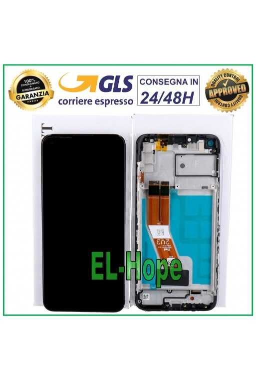 DISPLAY LCD ORIGINALE + FRAME SAMSUNG GALAXY M11 SM-M115F M115 TOUCH SCREEN NERO DISPLAY LCD ORIGINALE + FRAME SAMSUNG GALAXY M11 SM-M115F M115 TOUCH SCREEN NERO