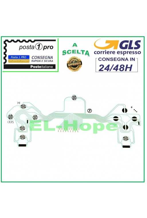 CIRCUITO FLAT FLEX TASTIERA INTERNA PER SONY CONTROLLER JOYPAD PLAYSTATION 4 PS4 CIRCUITO FLAT FLEX TASTIERA INTERNA PER SONY CONTROLLER JOYPAD PLAYSTATION 4 PS4