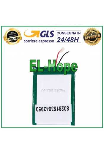 BATTERIA PER TABLET E PC 3,7V 2500 MAH - DIMENSIONI 6.5 cm * 8.5 cm * 0,3 mm 