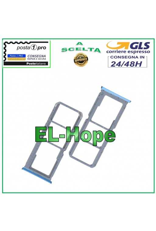 SLOT CARRELLO VANO SIM SCHEDA MICRO SD PER OPPO A16S CPH2271 / A16 CPH2269 BLU SLOT CARRELLO VANO SIM SCHEDA MICRO SD PER OPPO A16S CPH2271 / A16 CPH2269 BLU