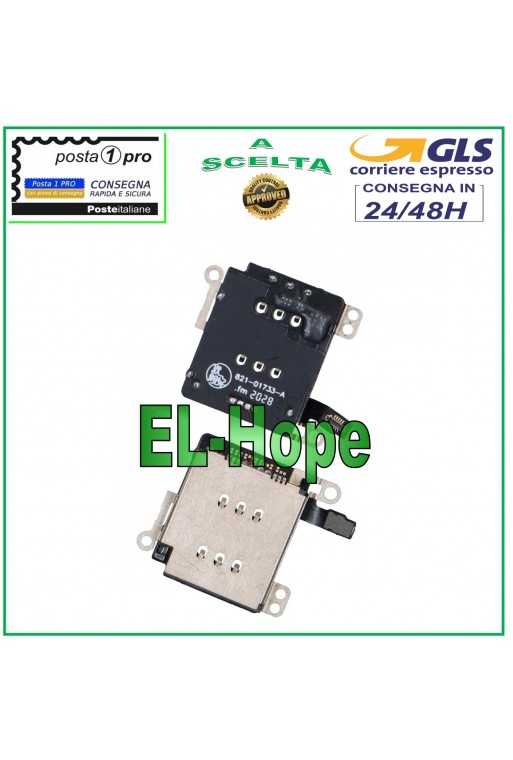 LETTORE SCHEDA NANO SIM CARD READER PER APPLE IPHONE XR A1984 A2105 821-01733-A LETTORE SCHEDA NANO SIM CARD READER PER APPLE IPHONE XR A1984 A2105 821-01733-A