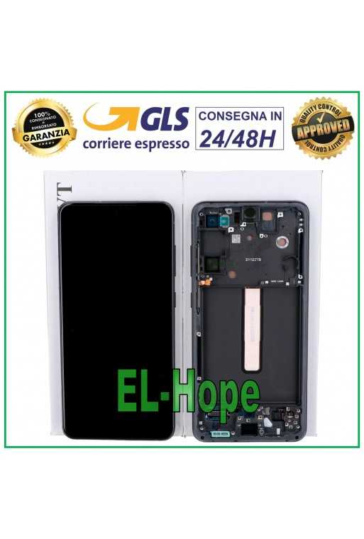 DISPLAY LCD FRAME ORIGINALE SAMSUNG GALAXY S21 FE SM-G990 TOUCH SCREEN GRAY NERO DISPLAY LCD FRAME ORIGINALE SAMSUNG GALAXY S21 FE SM-G990 TOUCH SCREEN GRAY NERO