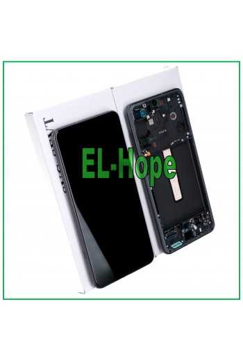 DISPLAY LCD FRAME ORIGINALE SAMSUNG GALAXY S21 FE SM-G990 TOUCH SCREEN GRAY NERO