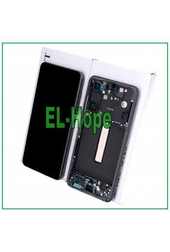 DISPLAY LCD FRAME ORIGINALE SAMSUNG GALAXY S21 FE SM-G990 TOUCH SCREEN GRAY NERO