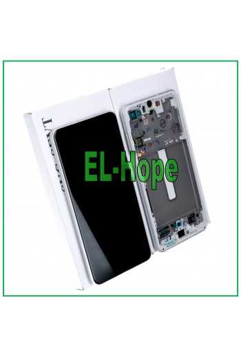 DISPLAY LCD FRAME ORIGINALE SAMSUNG GALAXY S21 FE SM-G990 TOUCH SCREEN BIANCO