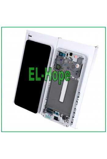DISPLAY LCD FRAME ORIGINALE SAMSUNG GALAXY S21 FE SM-G990 TOUCH SCREEN BIANCO