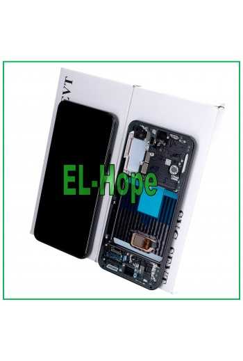 DISPLAY LCD + FRAME ORIGINALE SAMSUNG GALAXY S22 2022 SM-S901 TOUCH SCREEN NERO