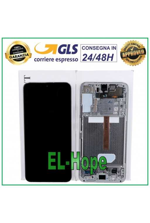 DISPLAY LCD + FRAME ORIGINALE SAMSUNG GALAXY S22 PLUS 2022 SM-S906 TOUCH BIANCO DISPLAY LCD + FRAME ORIGINALE SAMSUNG GALAXY S22 PLUS 2022 SM-S906 TOUCH BIANCO