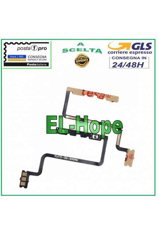 FLAT FLEX TASTI LATERALI VOLUME TASTO UP DOWN PER OPPO A72 CPH2067