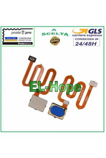 FLAT TASTO IMPRONTA DIGITALE FINGERPRINT PER OPPO A11 A11X PCHT00 PCHM00 BLU