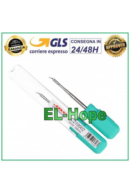 CARTUCCIA C210002 JBC CARTRIDGE BENT 0.2 mm PUNTA STILO SALDATORE ORIGINALE CARTUCCIA C210002 JBC CARTRIDGE BENT 0.2 mm PUNTA STILO SALDATORE ORIGINALE