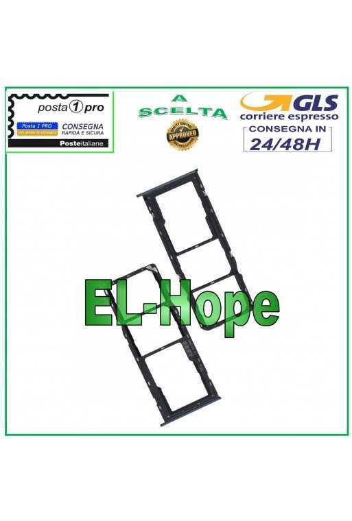 SLOT CARRELLO VANO SIM SCHEDA MICRO SD PER OPPO REALME C11 2020 RMX2185 NERO SLOT CARRELLO VANO SIM SCHEDA MICRO SD PER OPPO REALME C11 2020 RMX2185 NERO