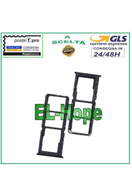 SLOT CARRELLO VANO SIM SCHEDA MICRO SD PER OPPO A7X PBMM00 PBBT00 ALLOGGIO NERO SLOT CARRELLO VANO SIM SCHEDA MICRO SD PER OPPO A7X PBMM00 PBBT00 ALLOGGIO NERO