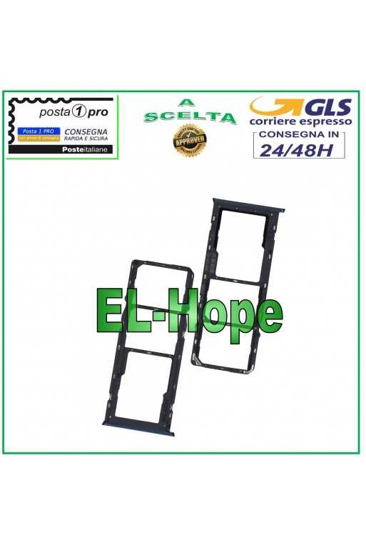 SLOT CARRELLO VANO SIM SCHEDA MICRO SD PER OPPO A15 CPH2185 / A15S CPH2179 NERO SLOT CARRELLO VANO SIM SCHEDA MICRO SD PER OPPO A15 CPH2185 / A15S CPH2179 NERO
