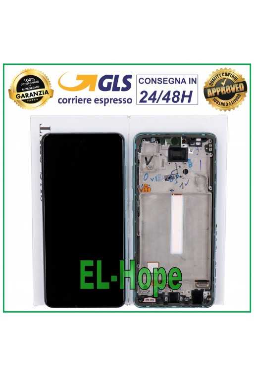 DISPLAY LCD TOUCH ORIGINALE 100% SAMSUNG GALAXY A52 SM A525F A526B FRAME BLU DISPLAY LCD TOUCH ORIGINALE 100% SAMSUNG GALAXY A52 SM A525F A526B FRAME BLU