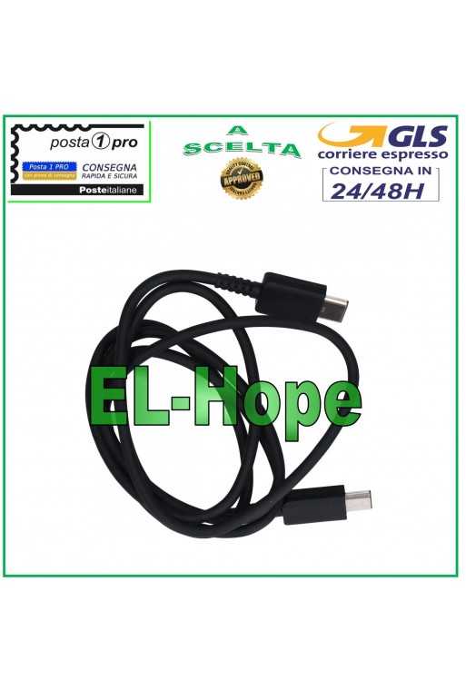 CAVO DATI CAVETTO DI RICARICA CARICA TIPO C TYPE-C UNIVERSALE NERO 1 MT CAVO DATI CAVETTO DI RICARICA CARICA TIPO C TYPE-C UNIVERSALE NERO 1 MT