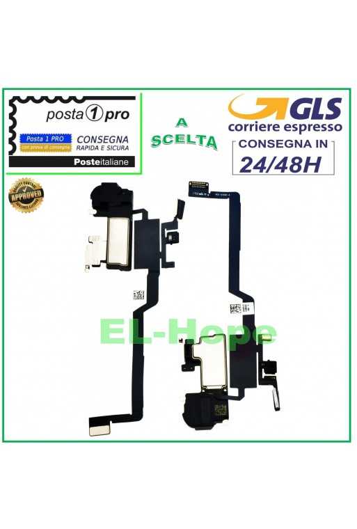 FLAT SENSORE PROSSIMITÀ APPLE IPHONE X ALTOPARLANTE FLEX MICROFONO NO FACE ID FLAT SENSORE PROSSIMITÀ APPLE IPHONE X ALTOPARLANTE FLEX MICROFONO NO FACE ID