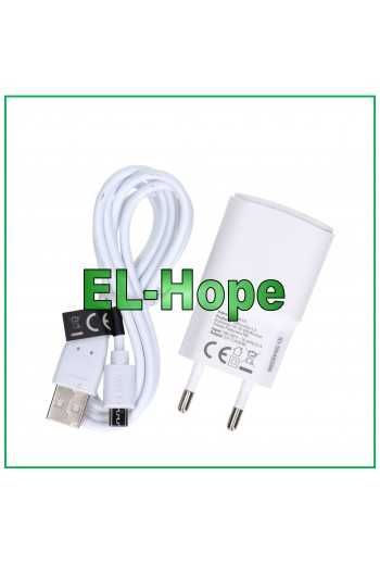 CARICA BATTERIA UNIVERSALE TRAVEL PER ASUS 5V 10W + CAVO MICRO USB 1.2 mt BIANCO
