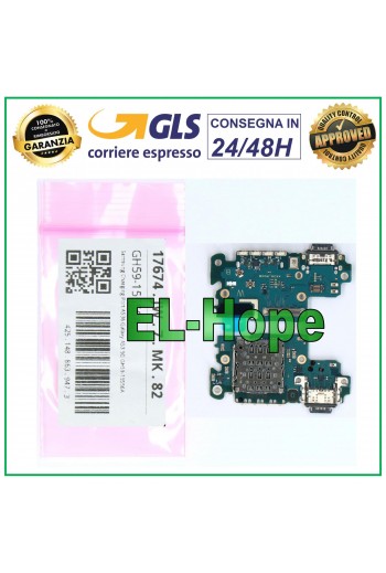 LETTORE SIM + CONNETTORE DOCK ORIGINALE SERVICE SAMSUNG GALAXY A53 5G SM A536 B
