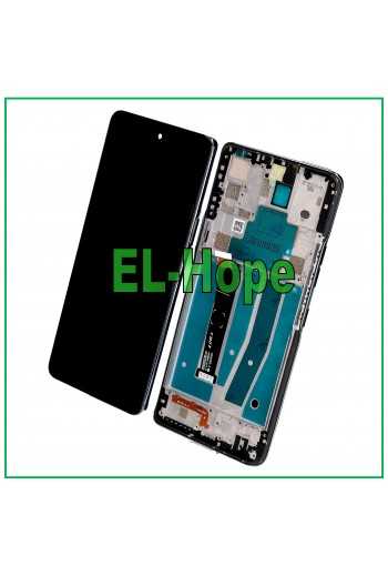DISPLAY LCD FRAME PER LG K92 5G LM-K920 LMK920N TOUCH SCREEN VETRO SCHERMO NERO