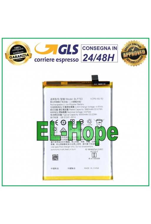 BATTERIA BLP793 PER OPPO REALME C15 RMX2180 / 7i RMX3081 RMX2193 PARI ORIGINALE