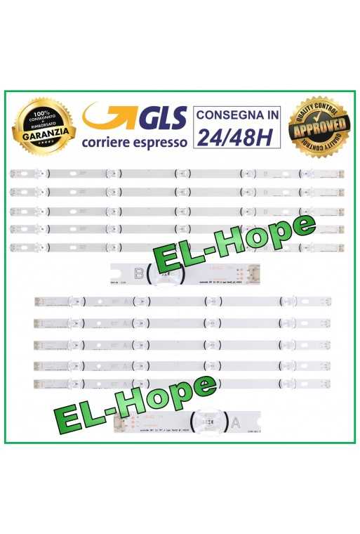 KIT 10 BARRE STRIP LED PER TV LG 50" LB162 (A) - LB163 (B) INNOTEK DRT 3.0 KIT 10 BARRE STRIP LED PER TV LG 50" LB162 (A) - LB163 (B) INNOTEK DRT 3.0