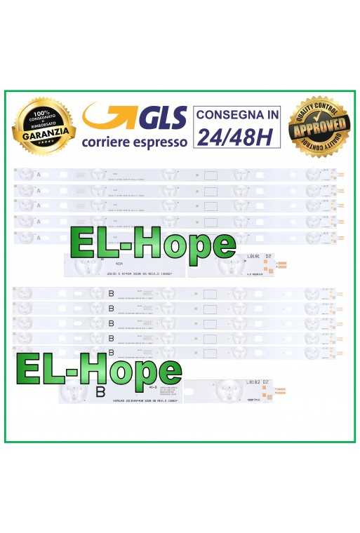 KIT 10 BARRE STRIP LED PER TV 40" SONY LB181(A) 2013SNY40A - LB182(B) 2013SNY40B KIT 10 BARRE STRIP LED PER TV 40" SONY LB181(A) 2013SNY40A - LB182(B) 2013SNY40B