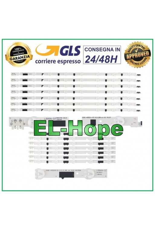 KIT 14 BARRE STRIP LED PER TV 40" SAMSUNG D2GE-400SCA-R3 / D2GE-400SCB-R3 UE40F KIT 14 BARRE STRIP LED PER TV 40" SAMSUNG D2GE-400SCA-R3 / D2GE-400SCB-R3 UE40F
