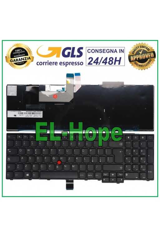 TASTIERA PER LENOVO THINKPAD ITALIANA E540 E531 E545 L540 T540P T550 T560 NERA TASTIERA PER LENOVO THINKPAD ITALIANA E540 E531 E545 L540 T540P T550 T560 NERA