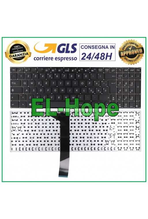 TASTIERA ITALIANA PER NOTEBOOK ASUS K550J K550JF K550VX R510C R510J FX550V NERA TASTIERA ITALIANA PER NOTEBOOK ASUS K550J K550JF K550VX R510C R510J FX550V NERA