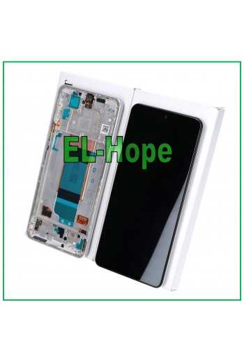 DISPLAY LCD ORIGINALE 100% SERVICE FRAME XIAOMI POCO F4 2022 TOUCH SCREEN SILVER