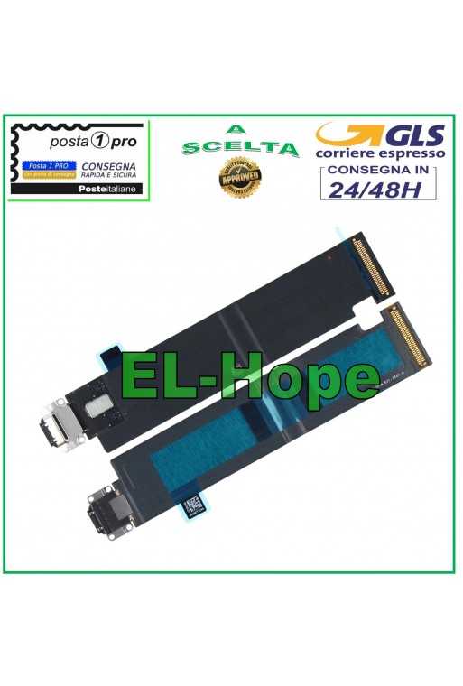 CONNETTORE RICARICA PER APPLE IPAD PRO 12.9 1GEN A1584 A1652 FLAT DI CARICA NERO CONNETTORE RICARICA PER APPLE IPAD PRO 12.9 1GEN A1584 A1652 FLAT DI CARICA NERO