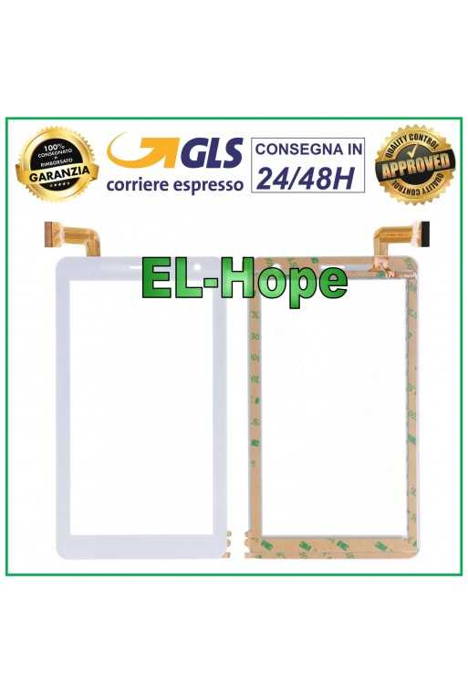 TOUCH SCREEN VETRO PER CLEMENTONI IL MIO PRIMO CLEMPAD 7' 3G V48671 16616 BIANCO TOUCH SCREEN VETRO PER CLEMENTONI IL MIO PRIMO CLEMPAD 7' 3G V48671 16616 BIANCO