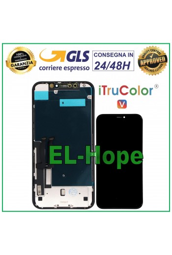 DISPLAY LCD iTruColor HD INCELL PER APPLE IPHONE XR SCHERMO TOUCH SCREEN SCHERMO