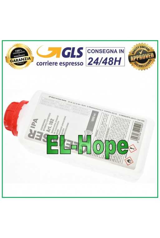 ART.102 ALCOOL ISOPROPILICO PURO DETERGENTE CHIMICO PER PULIZIA RIMOZIONE OSSIDO ART.102 ALCOOL ISOPROPILICO PURO DETERGENTE CHIMICO PER PULIZIA RIMOZIONE OSSIDO
