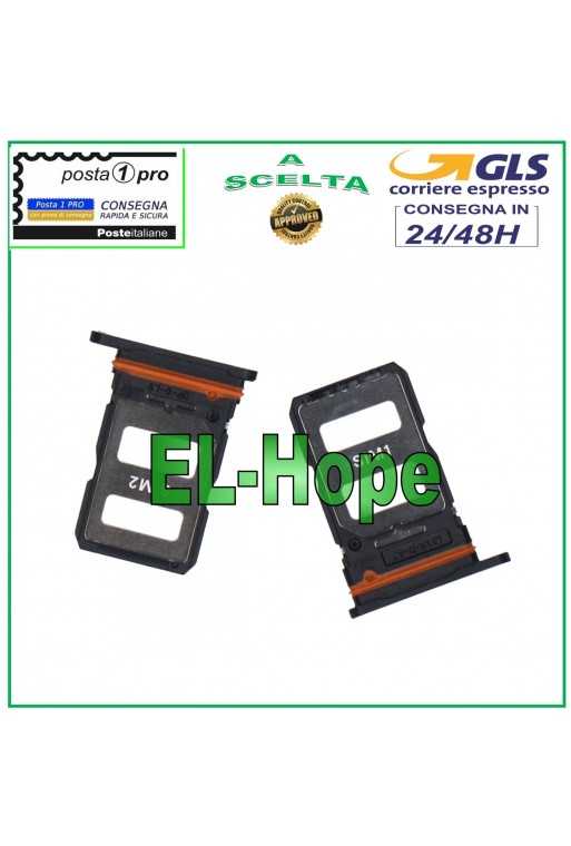 SLOT CARRELLO VANO ALLOGGIO SCHEDA NANO SIM 1 /SIM 2 PER XIAOMI POCO F4 NERO SLOT CARRELLO VANO ALLOGGIO SCHEDA NANO SIM 1 /SIM 2 PER XIAOMI POCO F4 NERO