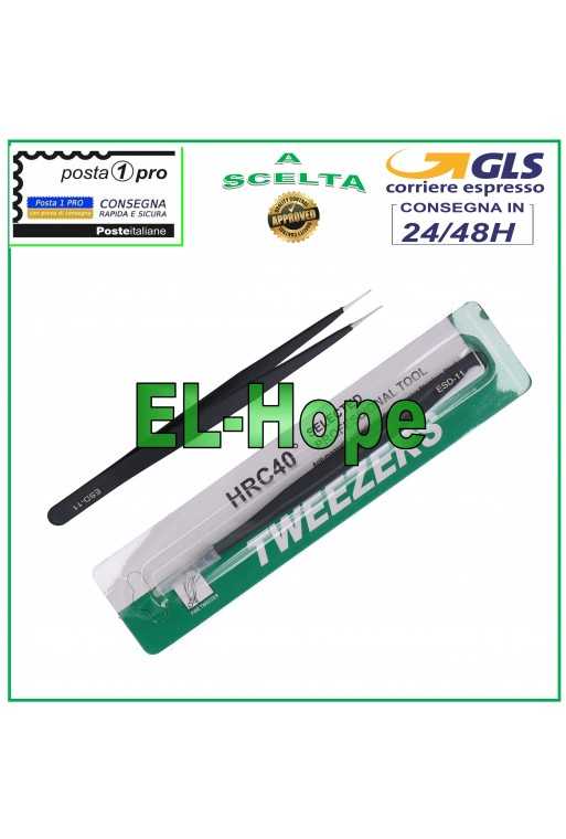 PINZETTA PROFESSIONALE ANTISTATICA ANTIMAGNETICA PRECISIONE ELETTRONICA ESD-11 PINZETTA PROFESSIONALE ANTISTATICA ANTIMAGNETICA PRECISIONE ELETTRONICA ESD-11