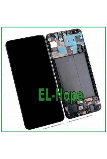 DISPLAY ORIGINALE 100% LCD FRAME SAMSUNG GALAXY A50 SM A505F TOUCH SCREEN VETRO