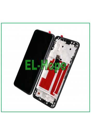 DISPLAY FRAME TOUCH SCREEN PER HUAWEI P40 LITE 5G CDY-NX9A SCHERMO VETRO NERO