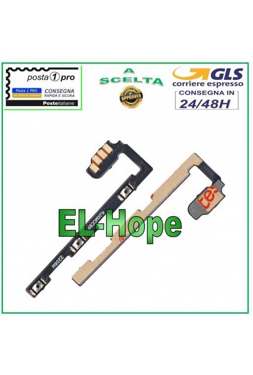 FLAT TASTI LATERALI VOLUME TASTO ACCENSIONE OFF XIAOMI MI NOTE 10 LITE M2002F4LG