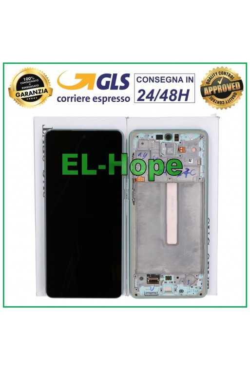 DISPLAY TOUCH LCD ORIGINALE 100% SAMSUNG GALAXY A73 5G SM-A736 FRAME VERDE GREEN DISPLAY TOUCH LCD ORIGINALE 100% SAMSUNG GALAXY A73 5G SM-A736 FRAME VERDE GREEN