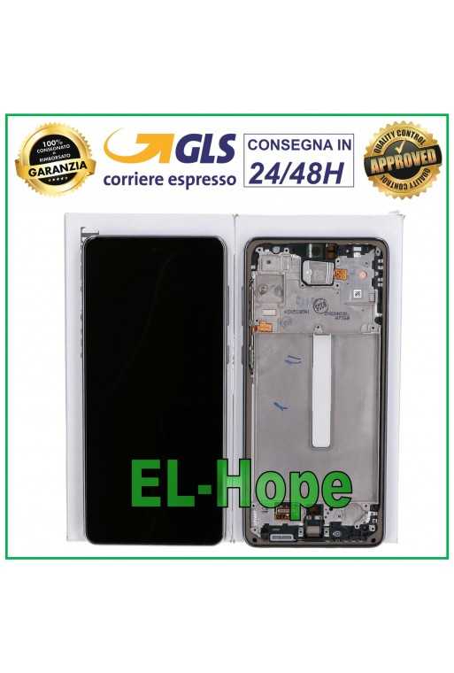 DISPLAY TOUCH LCD ORIGINALE SAMSUNG GALAXY A73 5G 2022 SM A736 A736B FRAME NERO DISPLAY TOUCH LCD ORIGINALE SAMSUNG GALAXY A73 5G 2022 SM A736 A736B FRAME NERO