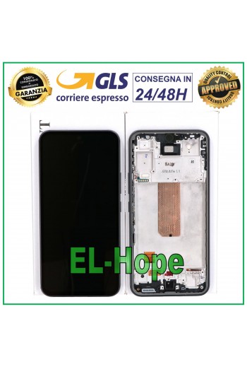 DISPLAY LCD TOUCH ORIGINALE 100% SAMSUNG GALAXY A54 5G 2023 SM-A546 FRAME NERO