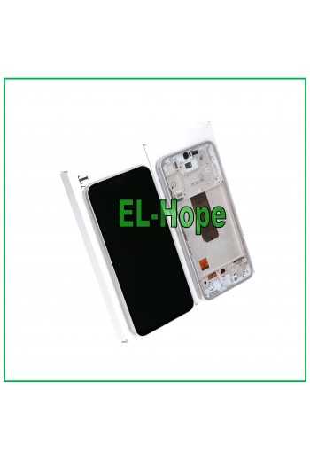 DISPLAY LCD TOUCH ORIGINALE 100% SAMSUNG GALAXY A54 5G 2023 SM-A546 FRAME BIANCO