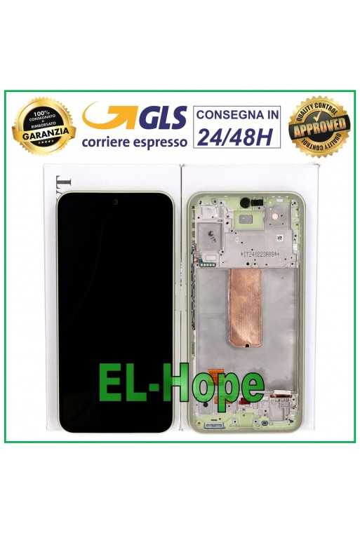 DISPLAY LCD TOUCH ORIGINALE 100% SAMSUNG GALAXY A54 5G 2023 SM-A546 FRAME VERDE