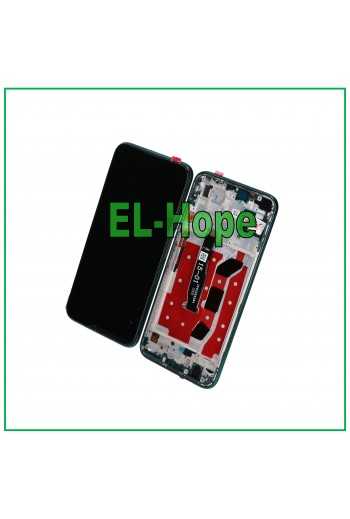 DISPLAY LCD FRAME PER HUAWEI P40 LITE JNY-L21A JNY-LX1 TOUCH SCREEN VETRO VERDE