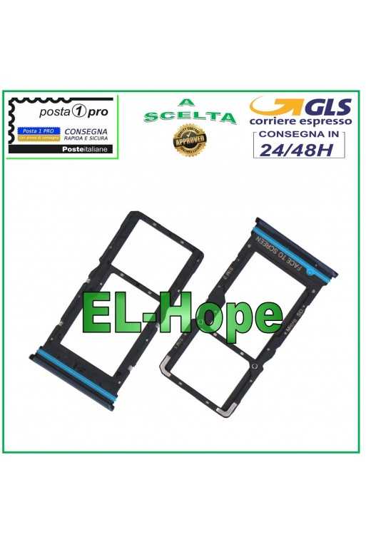 SLOT CARRELLO VANO SCHEDA NANO MICRO SIM XIAOMI Mi 10T LITE 5G M2007J17G NERO SLOT CARRELLO VANO SCHEDA NANO MICRO SIM XIAOMI Mi 10T LITE 5G M2007J17G NERO
